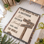 Blankets Personalized Mom Blanket – To The World You Are A Mother Woven Throw, Custom Name Gift for Mom, Mother’s Day Gift from Kids Personalized Mom Blanket – To The World You Are A Mother Woven Throw, Custom Name Gift for Mom, Mother’s Day Gift from Kids
