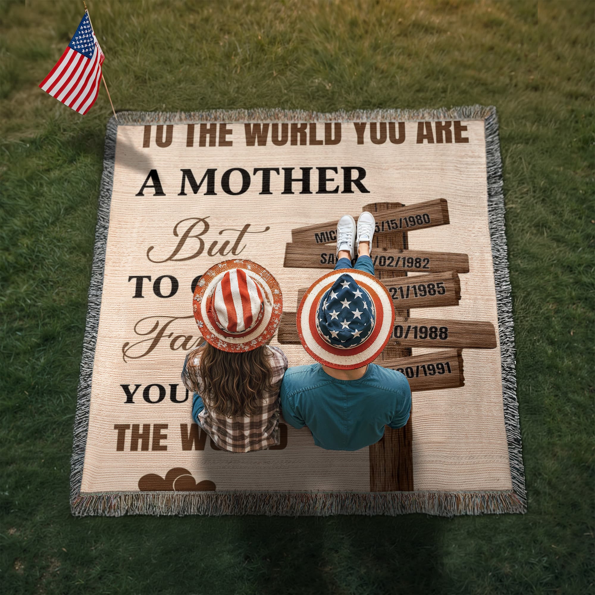 Blankets Personalized Mom Blanket – To The World You Are A Mother Woven Throw, Custom Name Gift for Mom, Mother’s Day Gift from Kids Personalized Mom Blanket – To The World You Are A Mother Woven Throw, Custom Name Gift for Mom, Mother’s Day Gift from Kids