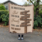 Blankets Personalized Mom Blanket – To The World You Are A Mother Woven Throw, Custom Name Gift for Mom, Mother’s Day Gift from Kids Personalized Mom Blanket – To The World You Are A Mother Woven Throw, Custom Name Gift for Mom, Mother’s Day Gift from Kids