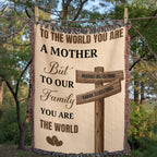 Blankets Personalized Mom Blanket – To The World You Are A Mother Woven Throw, Custom Name Gift for Mom, Mother’s Day Gift from Kids Personalized Mom Blanket – To The World You Are A Mother Woven Throw, Custom Name Gift for Mom, Mother’s Day Gift from Kids