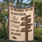 Blankets Personalized Mom Blanket – To The World You Are A Mother Woven Throw, Custom Name Gift for Mom, Mother’s Day Gift from Kids Personalized Mom Blanket – To The World You Are A Mother Woven Throw, Custom Name Gift for Mom, Mother’s Day Gift from Kids