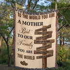 Blankets Personalized Mom Blanket – To The World You Are A Mother Woven Throw, Custom Name Gift for Mom, Mother’s Day Gift from Kids Personalized Mom Blanket – To The World You Are A Mother Woven Throw, Custom Name Gift for Mom, Mother’s Day Gift from Kids