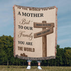 Blankets Personalized Mom Blanket – To The World You Are A Mother Woven Throw, Custom Name Gift for Mom, Mother’s Day Gift from Kids Personalized Mom Blanket – To The World You Are A Mother Woven Throw, Custom Name Gift for Mom, Mother’s Day Gift from Kids