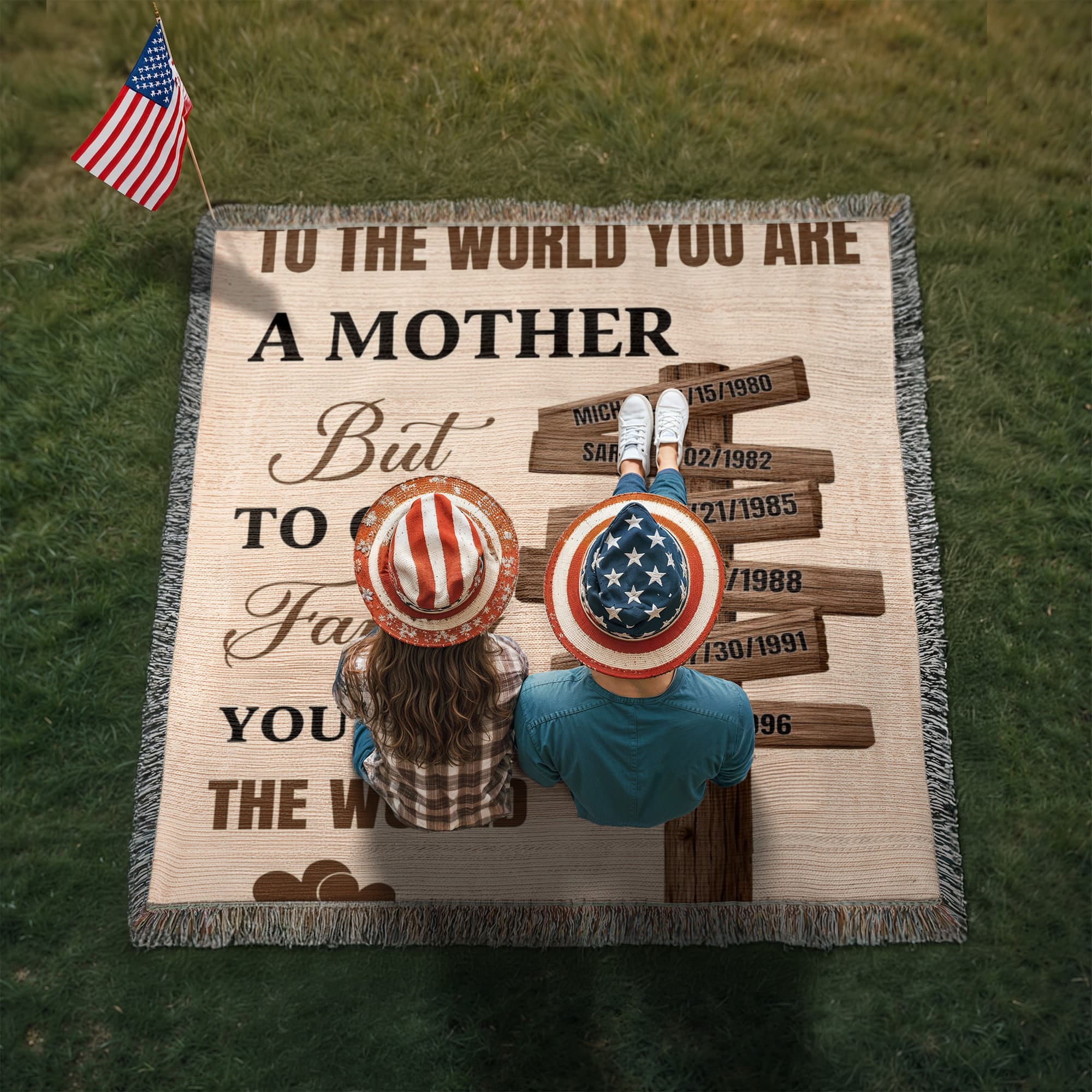 Blankets Personalized Mom Blanket – To The World You Are A Mother Woven Throw, Custom Name Gift for Mom, Mother’s Day Gift from Kids Personalized Mom Blanket – To The World You Are A Mother Woven Throw, Custom Name Gift for Mom, Mother’s Day Gift from Kids