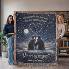 Personalized Penguin Couple Blanket – Custom Name Romantic Throw – “You Are My Penguin” Anniversary & Wedding Gift for Couples Personalized Penguin Couple Blanket – Custom Name Romantic Throw – “You Are My Penguin” Anniversary & Wedding Gift for Couples