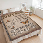 Blanket Personalized To My Son Woven Blanket From Mom – Custom Kids Names Family Throw Blanket – Gift for Son, Father’s Day Gift, Emotional Blanket Personalized To My Son Woven Blanket From Mom – Custom Kids Names Family Throw Blanket – Gift for Son, Father’s Day Gift, Emotional Blanket