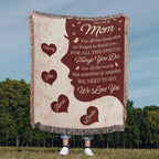 Blankets Personalized To Our Mom Woven Blanket – Custom Name Heart Family Throw, Mother’s Day Gift from Kids Personalized To Our Mom Woven Blanket – Custom Name Heart Family Throw, Mother’s Day Gift from Kids