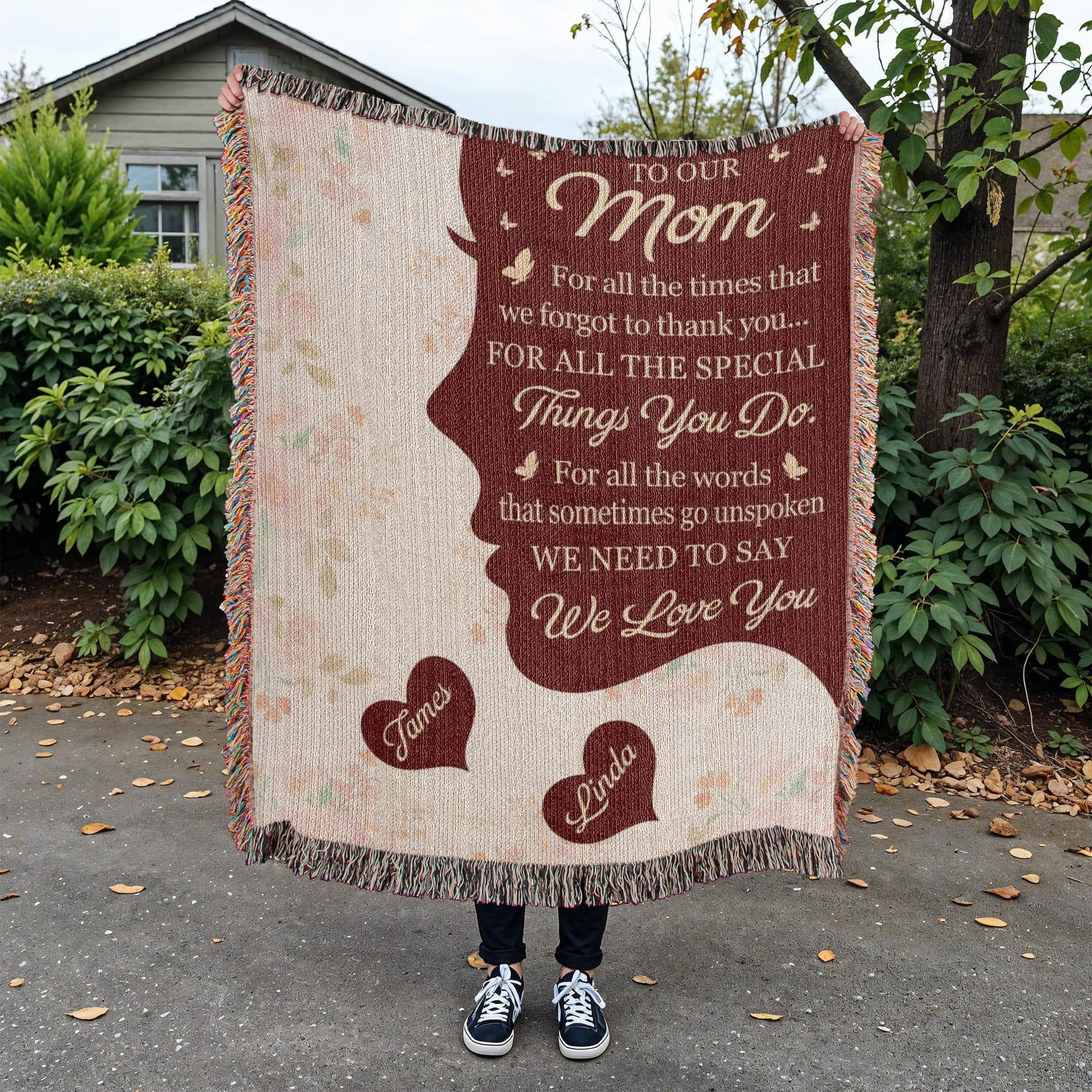 Blankets Personalized To Our Mom Woven Blanket – Custom Name Heart Family Throw, Mother’s Day Gift from Kids Personalized To Our Mom Woven Blanket – Custom Name Heart Family Throw, Mother’s Day Gift from Kids