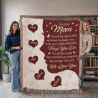 Blankets Personalized To Our Mom Woven Blanket – Custom Name Heart Family Throw, Mother’s Day Gift from Kids Personalized To Our Mom Woven Blanket – Custom Name Heart Family Throw, Mother’s Day Gift from Kids