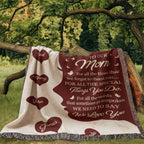 Blankets Personalized To Our Mom Woven Blanket – Custom Name Heart Family Throw, Mother’s Day Gift from Kids Personalized To Our Mom Woven Blanket – Custom Name Heart Family Throw, Mother’s Day Gift from Kids