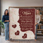 Blankets Personalized To Our Mom Woven Blanket – Custom Name Heart Family Throw, Mother’s Day Gift from Kids Personalized To Our Mom Woven Blanket – Custom Name Heart Family Throw, Mother’s Day Gift from Kids