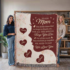 Blankets Personalized To Our Mom Woven Blanket – Custom Name Heart Family Throw, Mother’s Day Gift from Kids Personalized To Our Mom Woven Blanket – Custom Name Heart Family Throw, Mother’s Day Gift from Kids