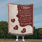 Blankets Personalized To Our Mom Woven Blanket – Custom Name Heart Family Throw, Mother’s Day Gift from Kids Personalized To Our Mom Woven Blanket – Custom Name Heart Family Throw, Mother’s Day Gift from Kids