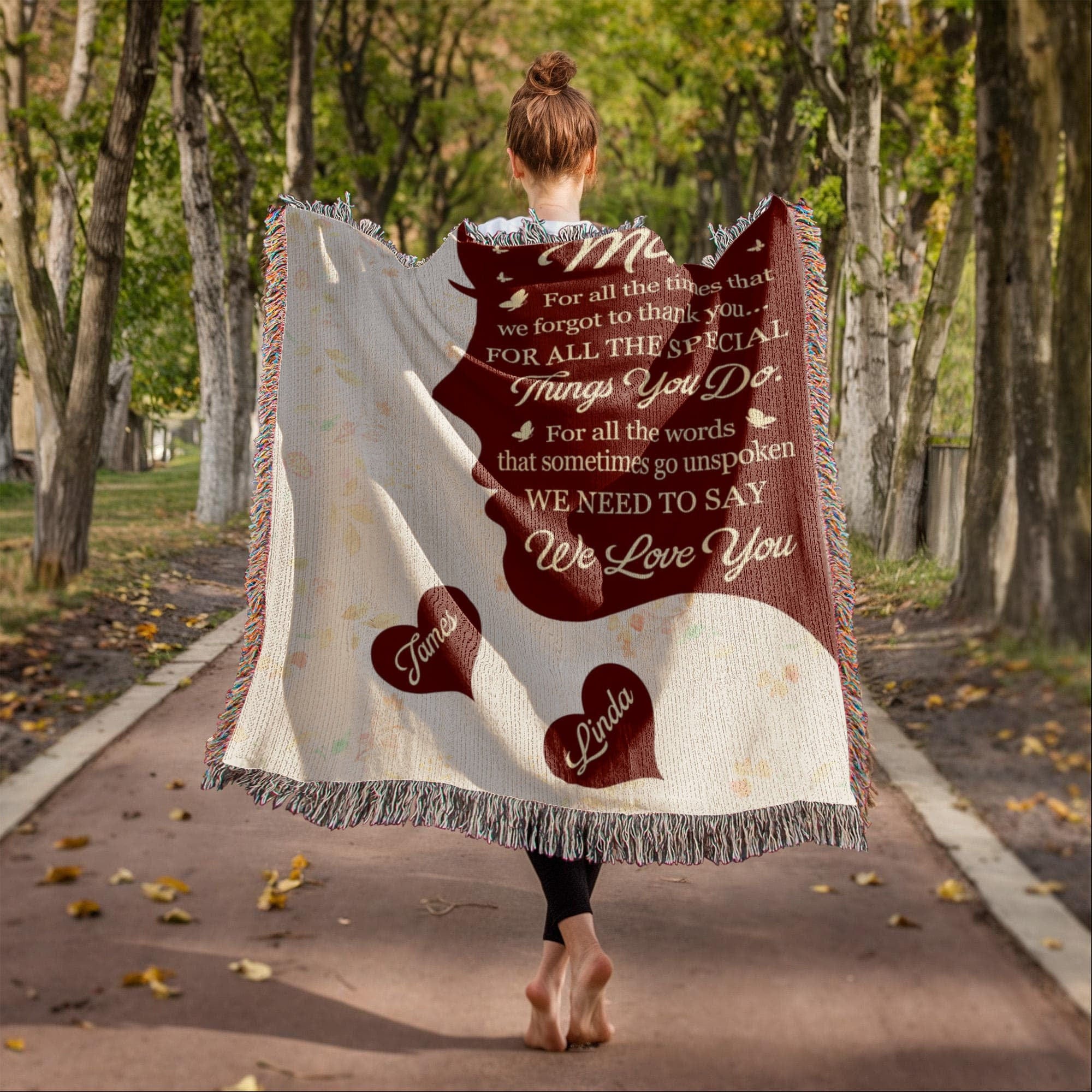Blankets Personalized To Our Mom Woven Blanket – Custom Name Heart Family Throw, Mother’s Day Gift from Kids Personalized To Our Mom Woven Blanket – Custom Name Heart Family Throw, Mother’s Day Gift from Kids