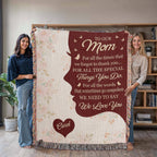 Blankets Personalized To Our Mom Woven Blanket – Custom Name Heart Family Throw, Mother’s Day Gift from Kids Personalized To Our Mom Woven Blanket – Custom Name Heart Family Throw, Mother’s Day Gift from Kids