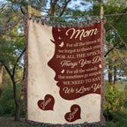 Blankets Personalized To Our Mom Woven Blanket – Custom Name Heart Family Throw, Mother’s Day Gift from Kids Personalized To Our Mom Woven Blanket – Custom Name Heart Family Throw, Mother’s Day Gift from Kids