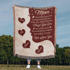 Blankets Personalized To Our Mom Woven Blanket – Custom Name Heart Family Throw, Mother’s Day Gift from Kids Personalized To Our Mom Woven Blanket – Custom Name Heart Family Throw, Mother’s Day Gift from Kids