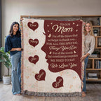 Blankets Personalized To Our Mom Woven Blanket – Custom Name Heart Family Throw, Mother’s Day Gift from Kids Personalized To Our Mom Woven Blanket – Custom Name Heart Family Throw, Mother’s Day Gift from Kids