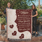Blankets Personalized To Our Mom Woven Blanket – Custom Name Heart Family Throw, Mother’s Day Gift from Kids Personalized To Our Mom Woven Blanket – Custom Name Heart Family Throw, Mother’s Day Gift from Kids