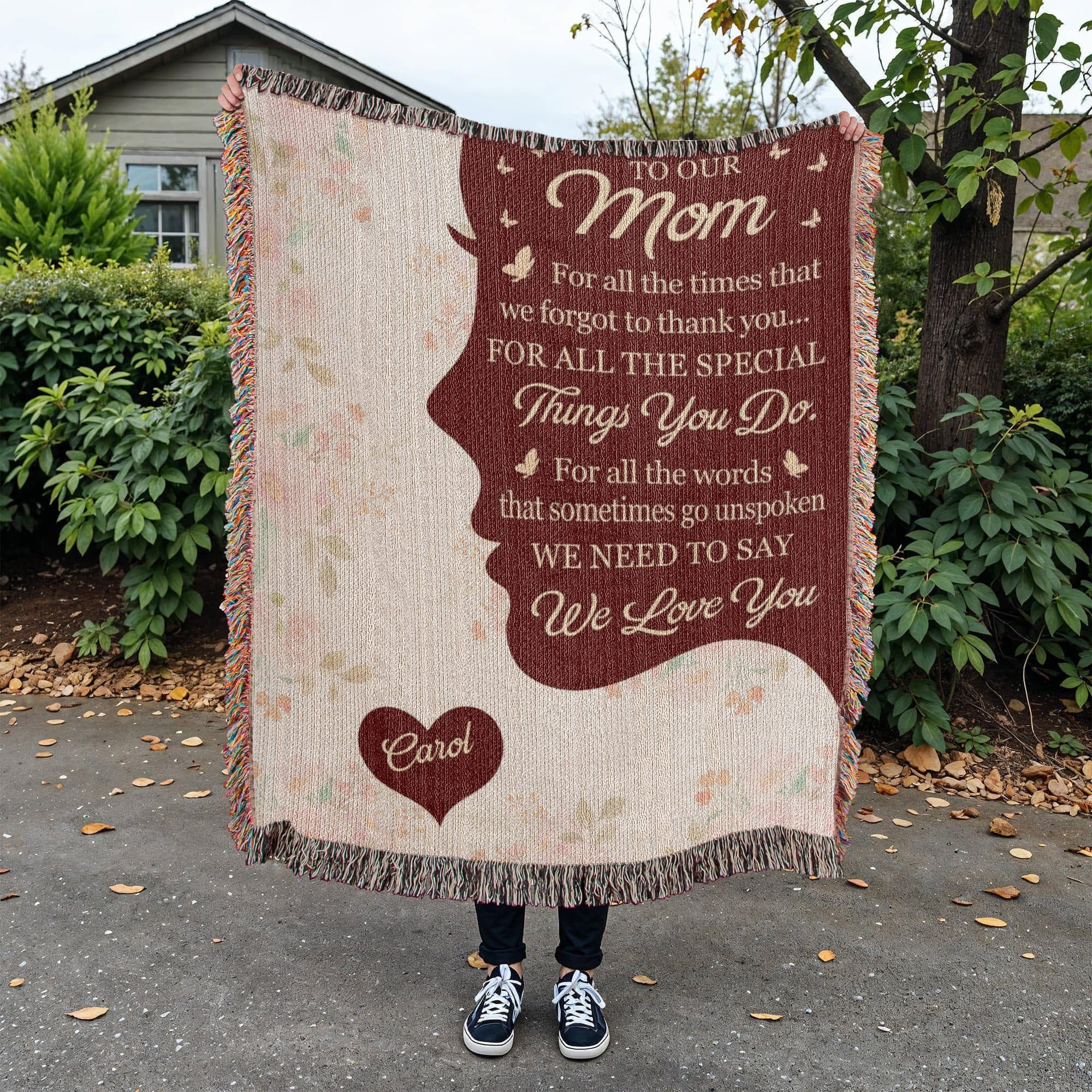 Blankets Personalized To Our Mom Woven Blanket – Custom Name Heart Family Throw, Mother’s Day Gift from Kids Personalized To Our Mom Woven Blanket – Custom Name Heart Family Throw, Mother’s Day Gift from Kids
