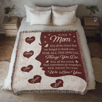 Blankets Personalized To Our Mom Woven Blanket – Custom Name Heart Family Throw, Mother’s Day Gift from Kids Personalized To Our Mom Woven Blanket – Custom Name Heart Family Throw, Mother’s Day Gift from Kids