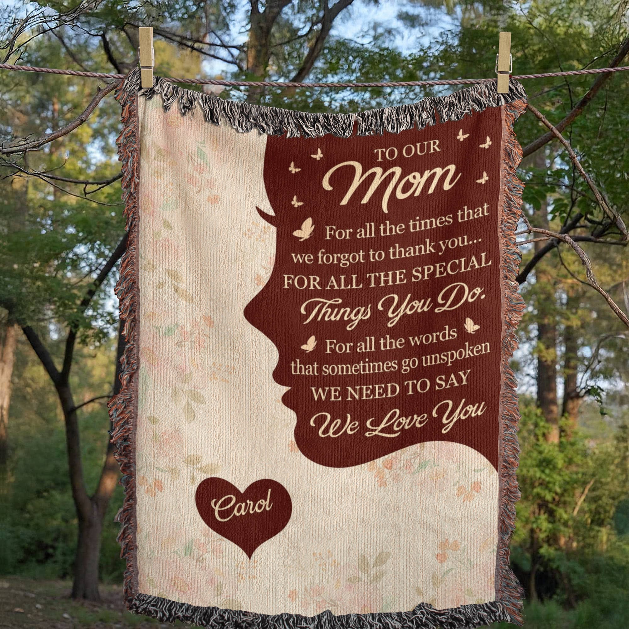 Blankets Personalized To Our Mom Woven Blanket – Custom Name Heart Family Throw, Mother’s Day Gift from Kids Personalized To Our Mom Woven Blanket – Custom Name Heart Family Throw, Mother’s Day Gift from Kids