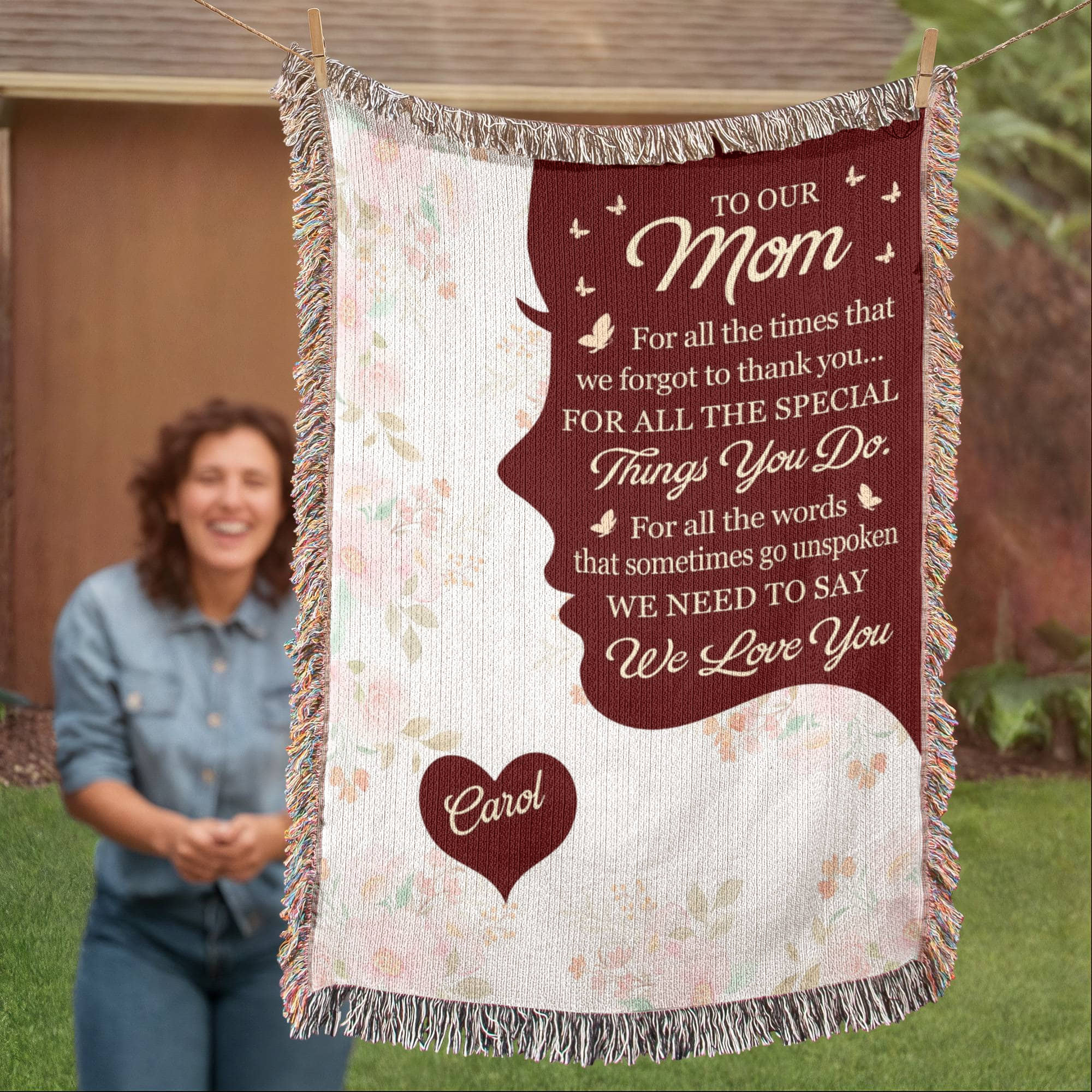 Blankets Personalized To Our Mom Woven Blanket – Custom Name Heart Family Throw, Mother’s Day Gift from Kids Personalized To Our Mom Woven Blanket – Custom Name Heart Family Throw, Mother’s Day Gift from Kids