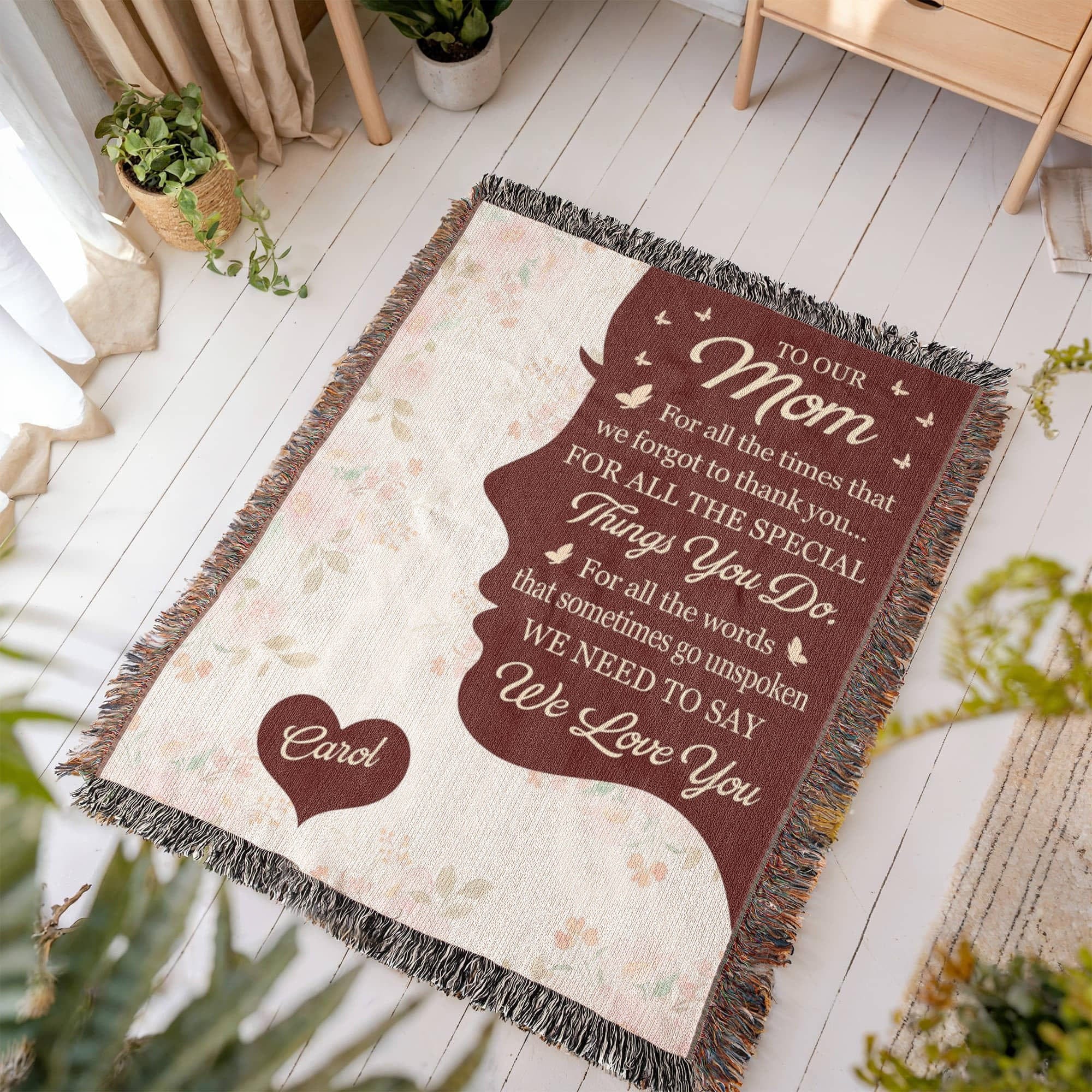 Blankets Personalized To Our Mom Woven Blanket – Custom Name Heart Family Throw, Mother’s Day Gift from Kids Personalized To Our Mom Woven Blanket – Custom Name Heart Family Throw, Mother’s Day Gift from Kids