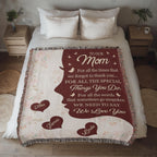 Blankets Personalized To Our Mom Woven Blanket – Custom Name Heart Family Throw, Mother’s Day Gift from Kids Personalized To Our Mom Woven Blanket – Custom Name Heart Family Throw, Mother’s Day Gift from Kids
