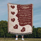 Blankets Personalized To Our Mom Woven Blanket – Custom Name Heart Family Throw, Mother’s Day Gift from Kids Personalized To Our Mom Woven Blanket – Custom Name Heart Family Throw, Mother’s Day Gift from Kids