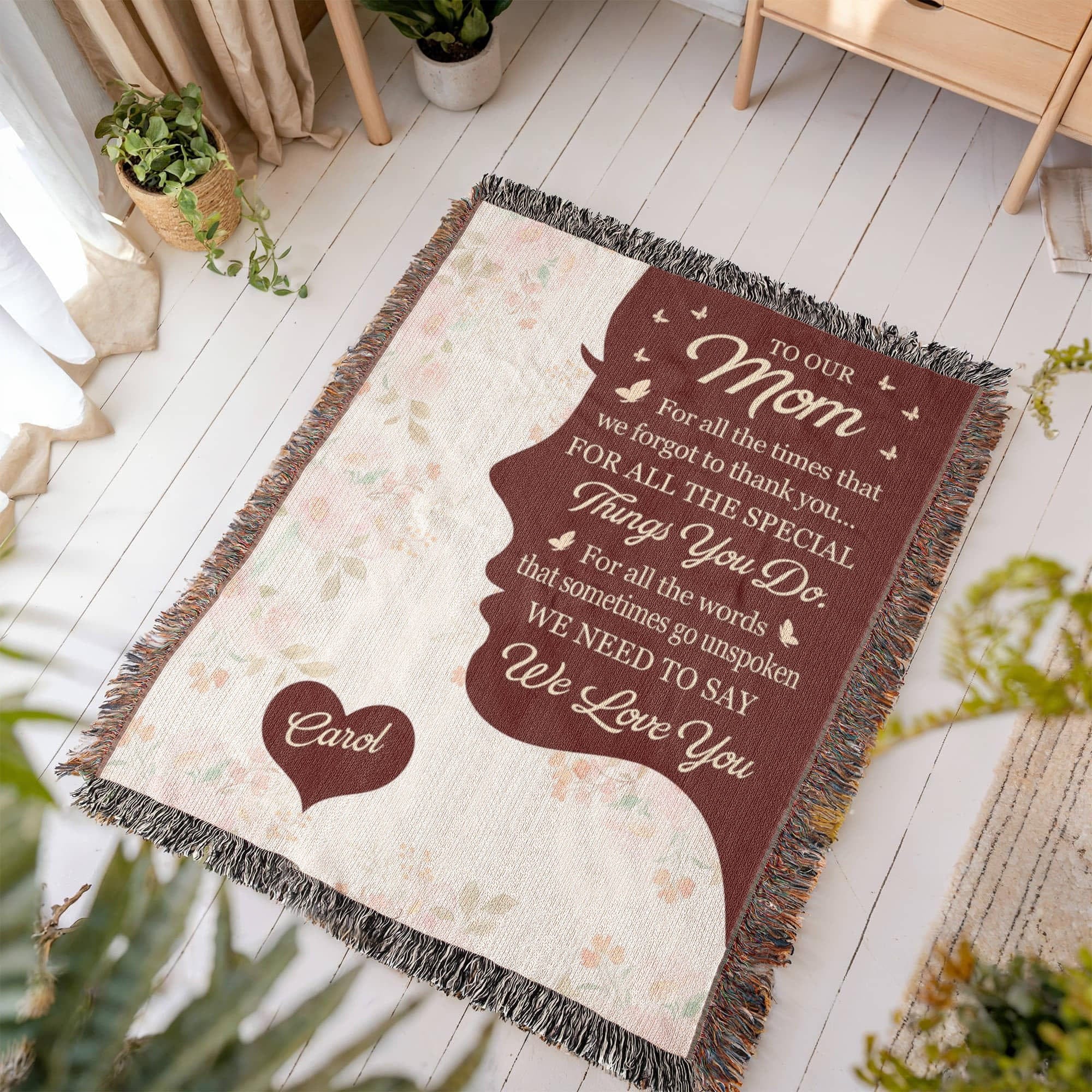 Blankets Personalized To Our Mom Woven Blanket – Custom Name Heart Family Throw, Mother’s Day Gift from Kids Personalized To Our Mom Woven Blanket – Custom Name Heart Family Throw, Mother’s Day Gift from Kids