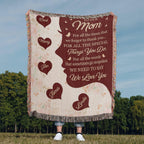 Blankets Personalized To Our Mom Woven Blanket – Custom Name Heart Family Throw, Mother’s Day Gift from Kids Personalized To Our Mom Woven Blanket – Custom Name Heart Family Throw, Mother’s Day Gift from Kids