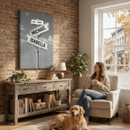 Personalized Couple Street Sign Canvas