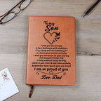 Jewelry Son Gift From Dad, "Always Remember", Graphic Journal