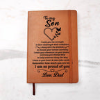 Jewelry Son Gift From Dad, "Always Remember", Graphic Journal