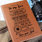 Jewelry Son Gift From Dad, "Believe In Yourself", Graphic Journal
