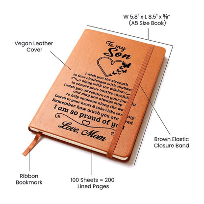 Jewelry Son Gift From Mom," Proud Of You", Graphic Journal