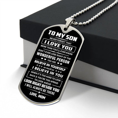 Jewelry Son Gift- Right Beside You
