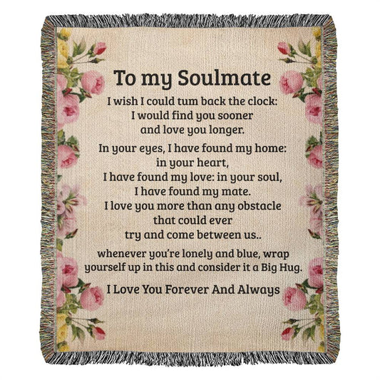 Soulmate Gift-Woven Blanket