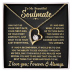 Jewelry To My Beautiful Soulmate Gift, "Forever & Always", Heart Necklace To My Beautiful Soulmate Gift, "Forever & Always", Heart Necklace
