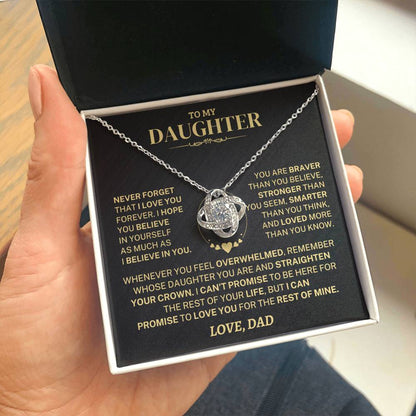 Jewelry To My Daughter Gift From Dad, "Never Forget That I Love You" To My Daughter Gift From Dad, "Never Forget That I Love You"