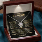 Jewelry To My Daughter Gift From Dad, "Never Forget That I Love You" To My Daughter Gift From Dad, "Never Forget That I Love You"