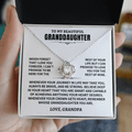 Jewelry To My Granddaughter Gift From Grandpa, "Never Forget That I Love You" To My Granddaughter Gift From Grandpa, "Never Forget That I Love You"
