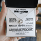 Jewelry To My Granddaughter Gift From Grandpa, "Never Forget That I Love You" To My Granddaughter Gift From Grandpa, "Never Forget That I Love You"