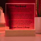 Jewelry To My Husband Acrylic Plaque – “Meeting You Was Fate” Romantic LED Gift To My Husband Acrylic Plaque – “Meeting You Was Fate” Romantic LED Gift