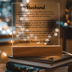 Jewelry To My Husband Acrylic Plaque – “Meeting You Was Fate” Romantic LED Gift To My Husband Acrylic Plaque – “Meeting You Was Fate” Romantic LED Gift
