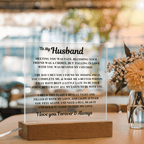 Jewelry To My Husband Acrylic Plaque – “Meeting You Was Fate” Romantic LED Gift To My Husband Acrylic Plaque – “Meeting You Was Fate” Romantic LED Gift