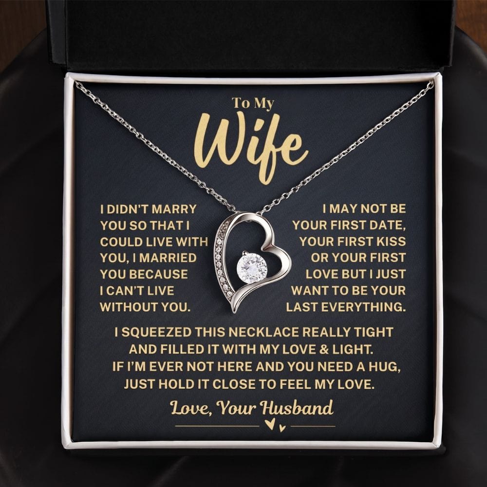Jewelry To My Wife Gift, "My Last Everything", Heart Necklace To My Wife Gift, "My Last Everything", Heart Necklace