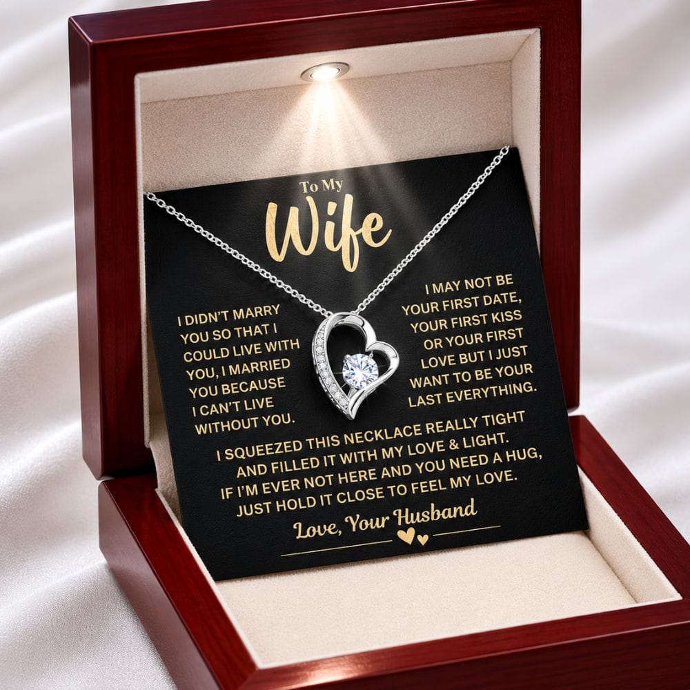 Jewelry To My Wife Gift, "My Last Everything", Heart Necklace To My Wife Gift, "My Last Everything", Heart Necklace