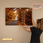 Personalized Family Autumn Canvas | Custom Family Name Sign Wall Art | Fall Foliage Family Canvas |  Personalized Home Gift